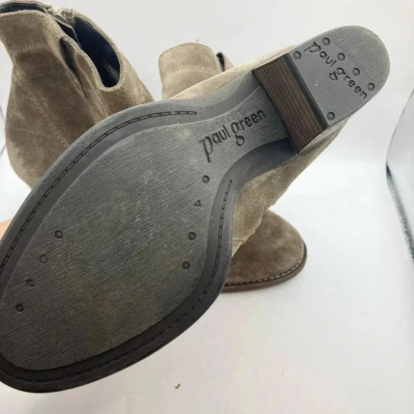 Paul Green Booties Cigar Suede Boots Women’s Shoe Size 5 Mid Calf MSRP $359 - Picture 7 of 12